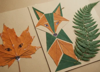 Fox Leaf Art For Kids