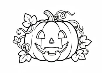 Halloween Coloring Page For Kids