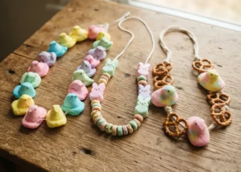 Marshmallow Peeps Necklace Ideas