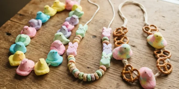 Marshmallow Peeps Necklace Ideas