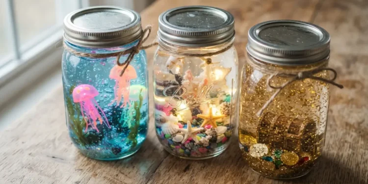 Mason Jar Aquarium Lamp Ideas