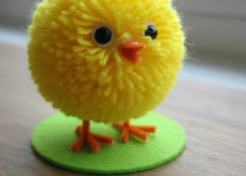 Pom Pom Chick Easter Crafts