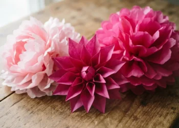 Pom Pom Paper Flower Ideas