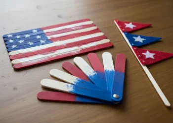 Popsicle Stick Flag Crafts
