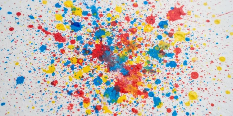 Splatter Painting Techniques For Kids