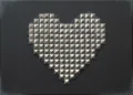 Studded Heart Canvas Art Ideas