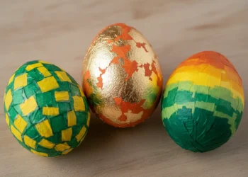 Tissue Paper Easter Egg Crafts