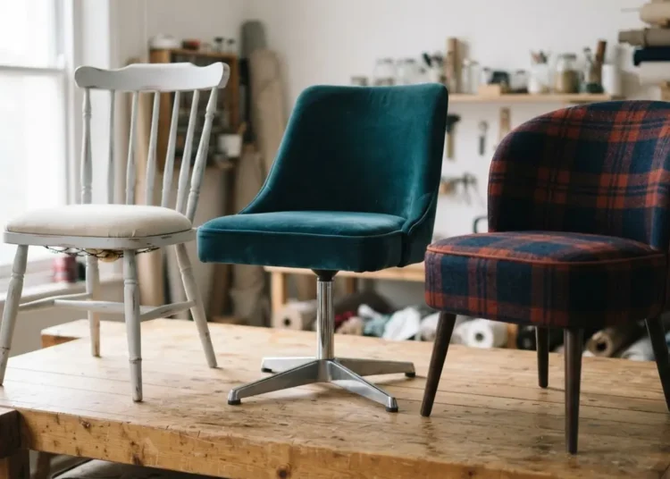 Vintage Sewing Chair Makeover