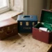 Vintage Train Case Wedding Card Box