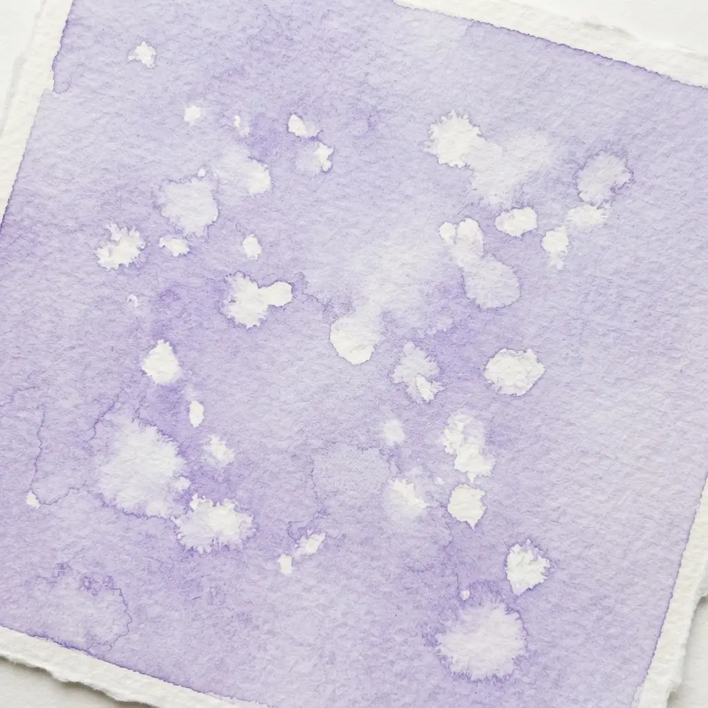 Correcting or adding highlights by lifting dried watercolor with an eraser.
