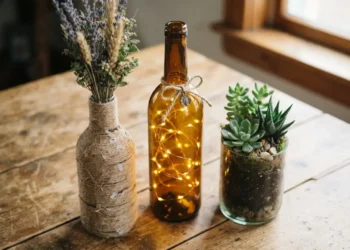 Wine Bottle Upcycle Ideas
