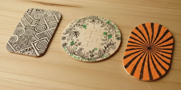 Zentangle Popsicle Stick Puzzles For Kids