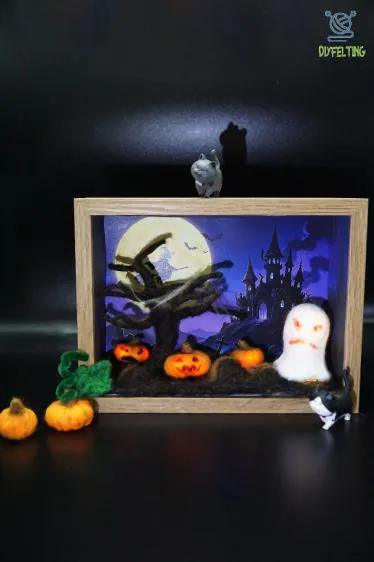 Handmade Wool Felt Shadow Box Frame