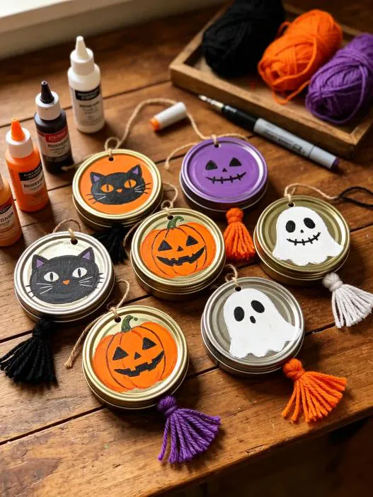 Tin Can Lid Wall Hangings