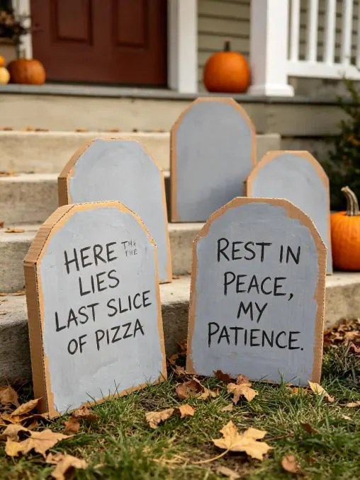 Cardboard Tombstones