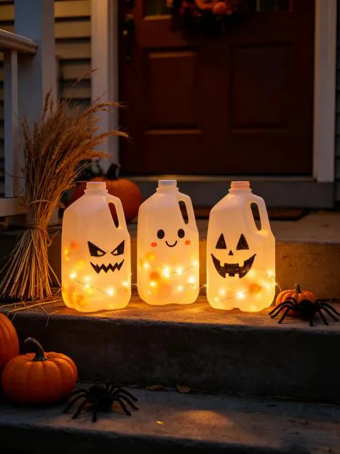 Milk Jug Lanterns
